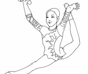 Coloriage Gymnastique artistique
