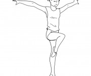 Coloriage et dessins gratuit Gymnastique rythmique à imprimer