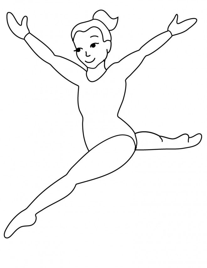 Coloriage et dessins gratuits la Gymnaste artistique à imprimer