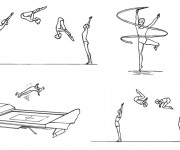 Coloriage La Gymnastique