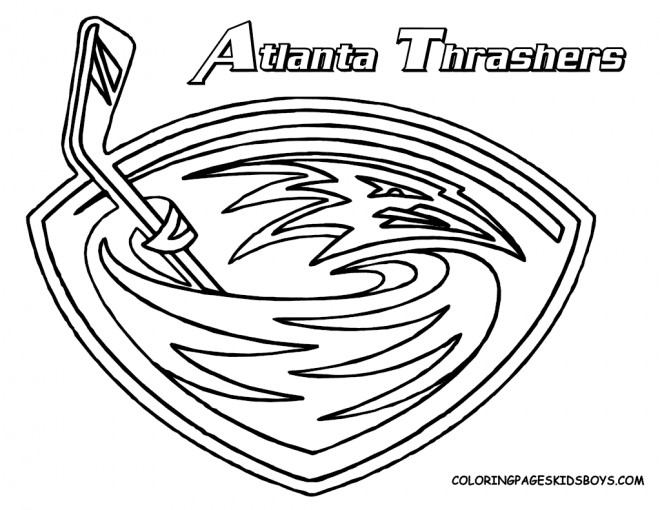 Coloriage et dessins gratuits Équipe de Hockey Atlanta Thrashers à imprimer