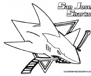 Coloriage &Eacute;quipe de Hockey San Jose Sharks
