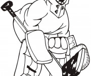Coloriage &Eacute;quipement de Hockey