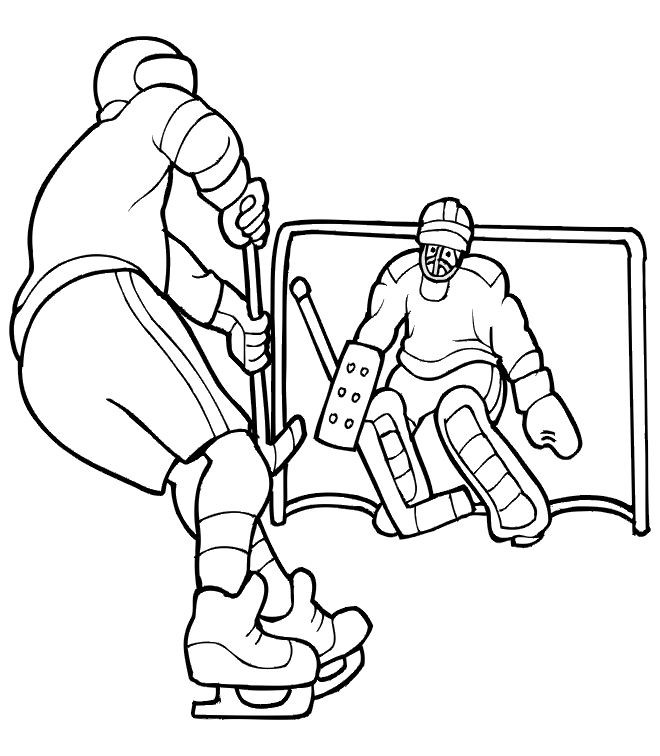 Coloriage Hockey Gratuit Imprimer