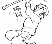 Coloriage Joueur Hockey content