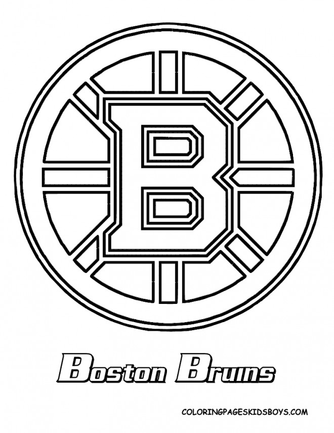 Coloriage et dessins gratuits Logo d'équipe de Hockey à imprimer