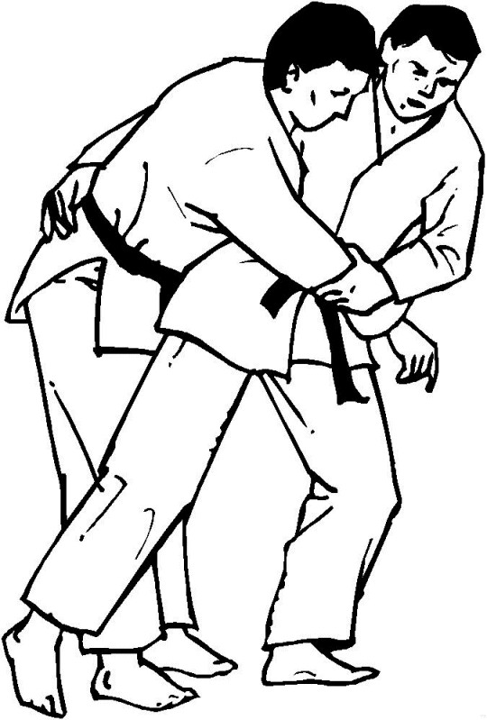 Coloriage Judo gratuit à imprimer