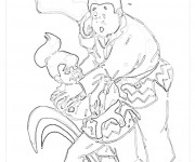 Coloriage Fille Judoka invincible