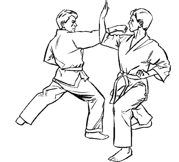 Coloriage Judo 26 dessin gratuit à imprimer