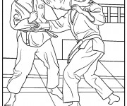 Coloriage et dessins gratuit Judo Art Martial à imprimer