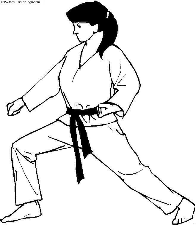 Coloriage Judo gratuit à imprimer liste 60 à 80