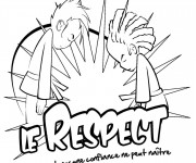 Coloriage Judo Le respect