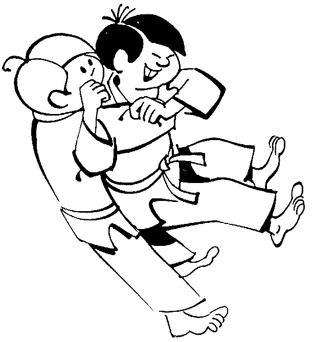 Coloriage et dessins gratuits Judo pour enfants à imprimer