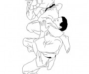 Coloriage Technique de Judo