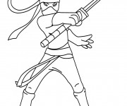 Coloriage Karaté Ninja