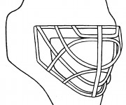 Coloriage et dessins gratuit Casque de Hockey à imprimer