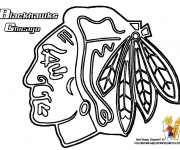 Coloriage Club de Hockey Blackhawks Chicago