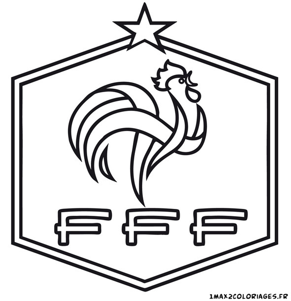 Coloriage équipe De France De Football Dessin Gratuit à Imprimer