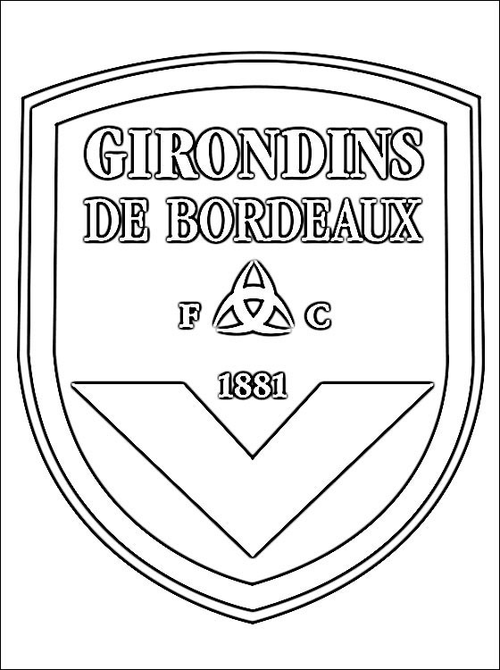 Coloriage et dessins gratuits Équipe de Girondins De Bordeaux à imprimer