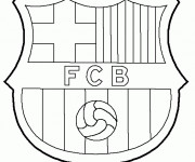 Coloriage F.C Barcelone équipe de La Liga