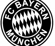 Coloriage F.C Bayern Logo en noir