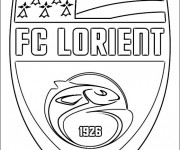 Coloriage F.C Lorient &eacute;quipe de Football