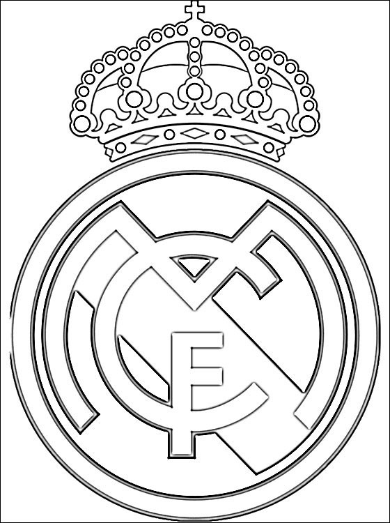  Coloriage  Football Real  Madrid dessin  gratuit   imprimer