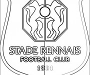 Coloriage L'équipe de Stade Rennais