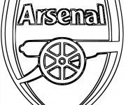 Coloriage La grande équipe D'Arsenal