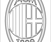 Coloriage Le A.C milan de Calcio