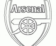 Coloriage Logo de Arsenal anglais