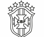 Coloriage Logo de Brésil