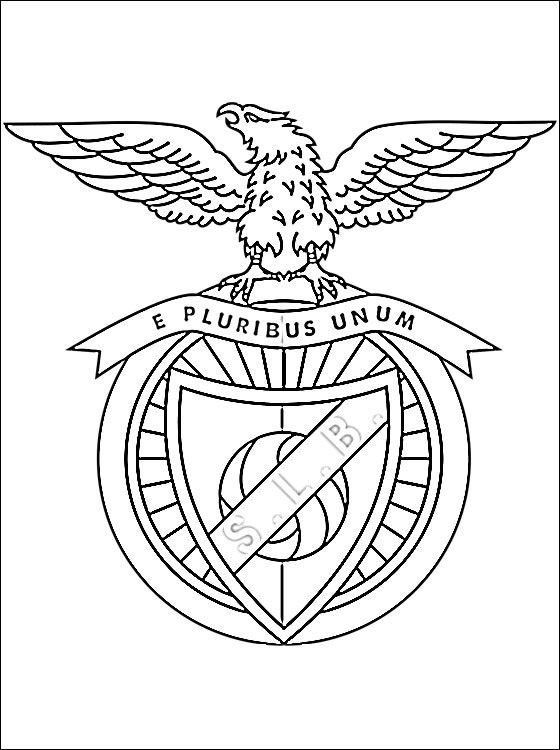 Coloriage Logo De Club De Benfica Dessin Gratuit à Imprimer