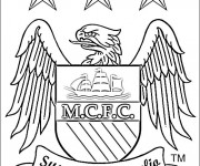 Coloriage Logo de Club de Foot Manchester City