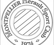 Coloriage Logo de Club de Montpellier dessin gratuit à imprimer