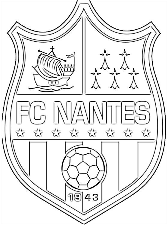 Coloriage Logo De Fc Nantes Dessin Gratuit à Imprimer