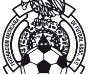 Coloriage Logo de Fédération de foot du mexique