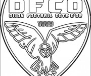 Coloriage Logo de Foot Dijon