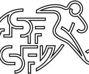 Coloriage Logo de Football maternelle