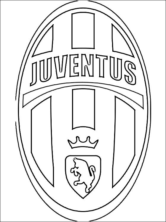 Coloriage Logo De Juventus Dessin Gratuit à Imprimer