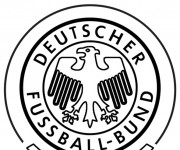 Coloriage Logo de L'équipe nationale allemande