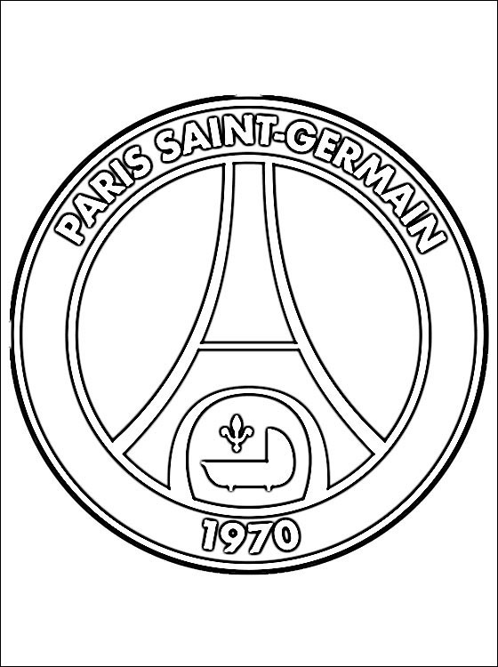 Coloriage Logo De Paris Saint Germain De Foot Dessin Gratuit