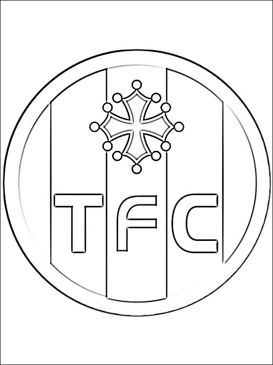  Coloriage  Logo  de Toulouse FC dessin gratuit   imprimer