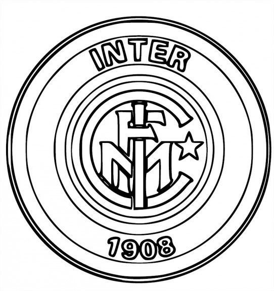 Coloriage et dessins gratuits Logo Inter De Milan à imprimer