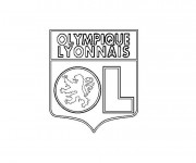 Coloriage Logo Olympique Lyonnais