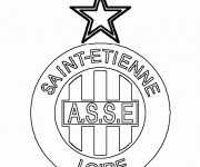 Coloriage Saint-Etienne football français