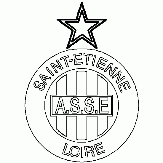 Coloriage et dessins gratuits Saint-Etienne football français à imprimer