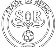 Coloriage Stade De Reims équipe de Foot