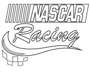 Coloriage Logo de course Nascar