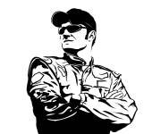 Coloriage et dessins gratuit Pilote Nascar à imprimer